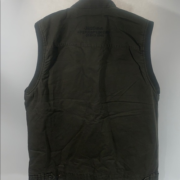 Jeeprich vest size XL green cotton zip front - Picture 4 of 7